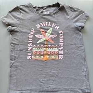 Gray The Children's Place T-Shirt with Colorful Design